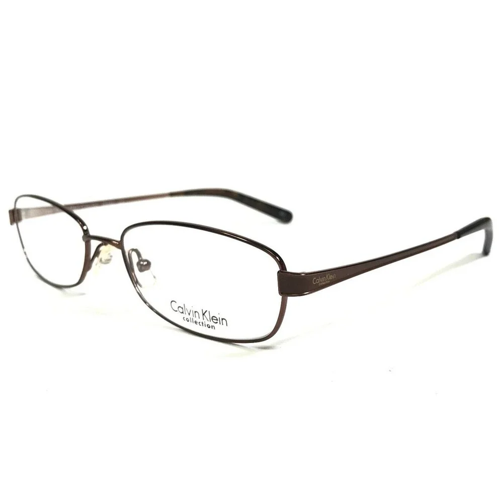 Calvin Klein CK7417 210 Eyeglasses Frames Brown Rectangular 53-16-140